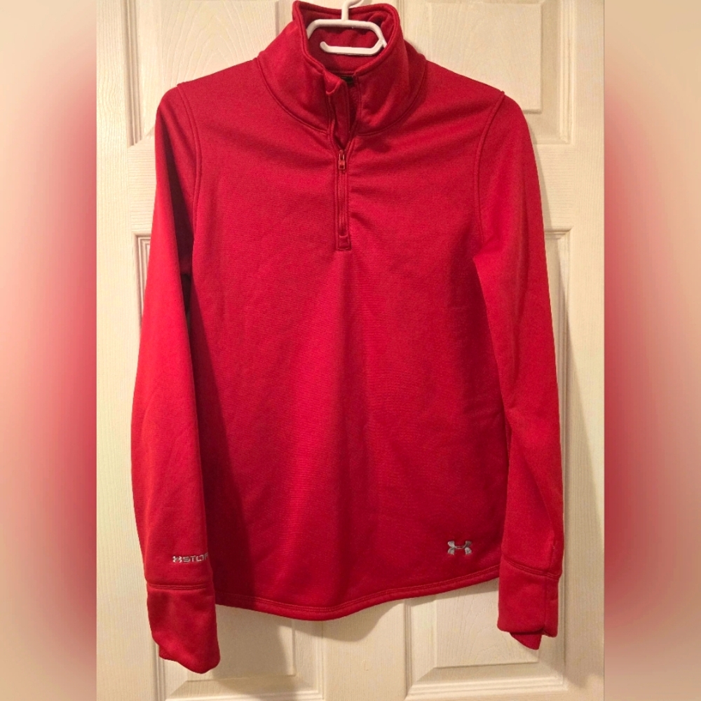 Under Armour Red Zip Up Sweater